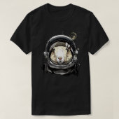 羊好きのシープス飛行士、宇宙探査船 Tシャツ (デザイン正面)