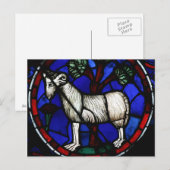 羊座のゾディアックステンドグラス ノートルダムドパリ PC ポストカード (正面/裏面)