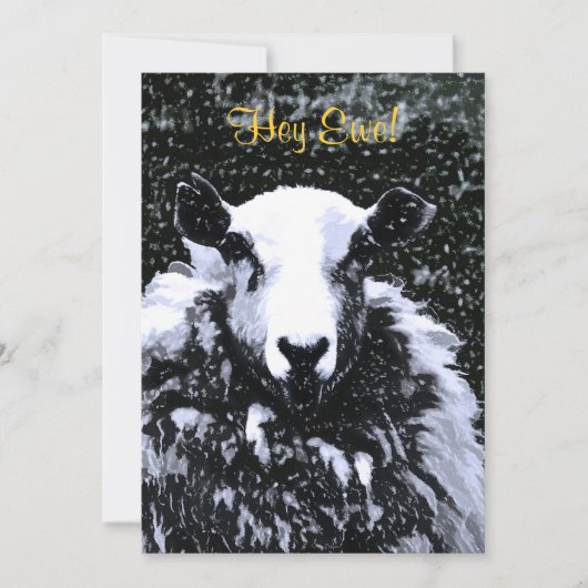 羊招待状 (正面)