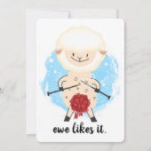 羊毛の刈り取られた編み物がクリスマス シーズンカード (正面)