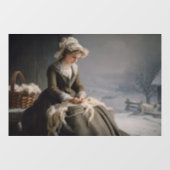 羊毛の摘み ウィンドウサイン (シート)