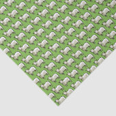 羊毛の白い羊のピクセルアートパターンの群れ 薄葉紙 (詳細)