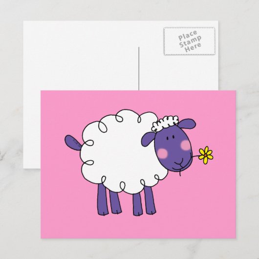 羊毛の羊 ポストカード (正面/裏面)