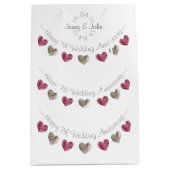 羊毛ハート第7回又は結婚何回かの抱き枕 ミディアムペーパーバッグ (正面)