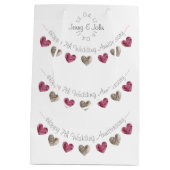 羊毛ハート第7回又は結婚何回かの抱き枕 ミディアムペーパーバッグ (裏面)