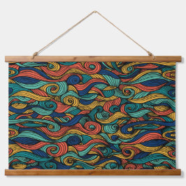 羊毛パターンペイズリー 吊り下げ型タペストリー