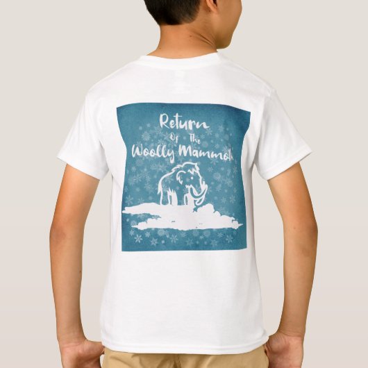 羊毛マンモスの帰還 Tシャツ (裏面)