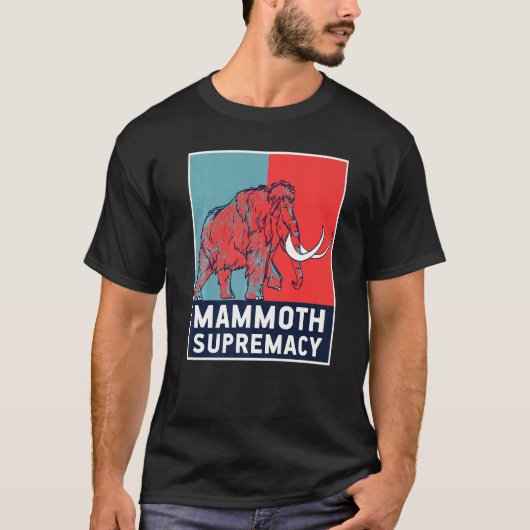 羊毛マンモスの覇権絶滅した動物の前史 Tシャツ (正面)