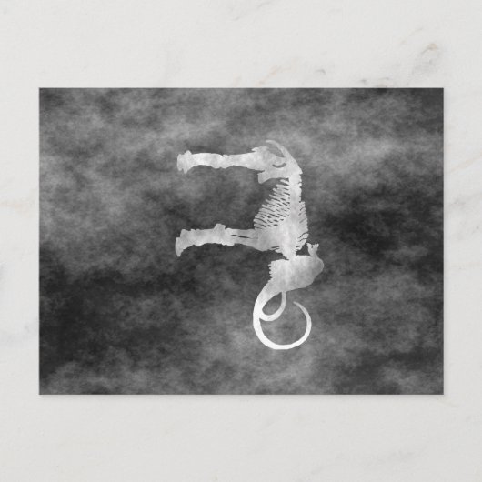 羊毛マンモス ポストカード (正面)