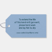 羊毛繊維店タイオンラベル ギフトタグ (裏面横)