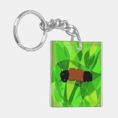 羊毛質の自然の芸術はKeychainに関係します キーホルダー (正面左)