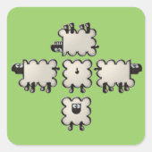 羊毛 スクエアシール (正面)