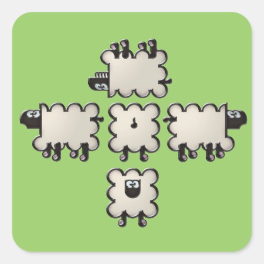 羊毛 スクエアシール (正面)