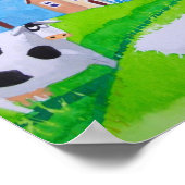 羊牛フォーク絵画ズ ポスター (角)