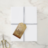 羊皮紙とスワール ギフトタグ (より糸付き)