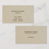 羊皮紙によって着色される名刺 名刺 (正面/裏面)