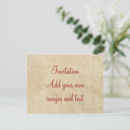 羊皮紙のシェイクスピア·ソネット12(XII) 招待状 (スタンド正面)