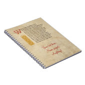 羊皮紙のシェイクスピア・ソネット15 (XV) ノートブック (右側)