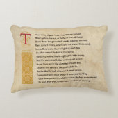 羊皮紙のシェイクスピアSonnet 73 (LXXIII) アクセントクッション (正面)