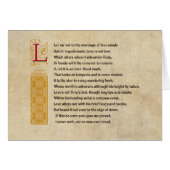 羊皮紙のシェークスピアのソネット116 (CXVI) (正面横)