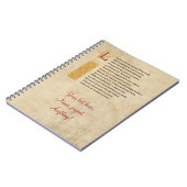 羊皮紙のシェークスピアのソネット116 (CXVI) ノートブック (左側)