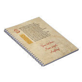 羊皮紙のシェークスピアのソネット18 (XVIII) ノートブック (右側)