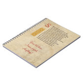 羊皮紙のシェークスピアのソネット18 (XVIII) ノートブック (左側)