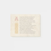 羊皮紙のシェークスピアのソネット20 (XX) ポストイット (正面)