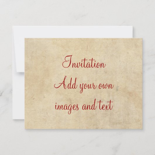 羊皮紙のシェークスピアのソネット55 (LV) 招待状 (正面)