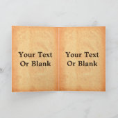 羊皮紙のマツ円錐形 カード (内部)