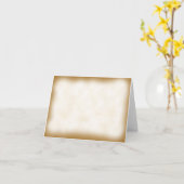 羊皮紙のメッセージカード カード (黄色い花)