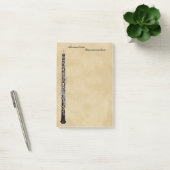 羊皮紙の一見のカスタマイズ可能な名前のOboe ポストイット (オフィス)