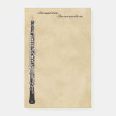 羊皮紙の一見のカスタマイズ可能な名前のOboe ポストイット (正面)