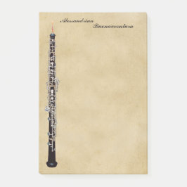 羊皮紙の一見のカスタマイズ可能な名前のOboe ポストイット