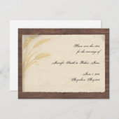 羊皮紙の保存の国のムギの草日付 セーブザデート (正面/裏面)