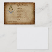 羊皮紙の名刺 名刺 (正面/裏面)