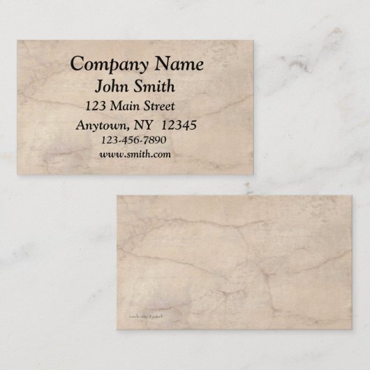 羊皮紙の名刺 名刺 (正面/裏面)