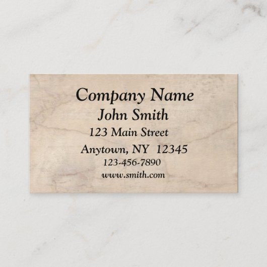 羊皮紙の名刺 名刺 (正面)