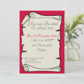 羊皮紙の招待状 招待状 (スタンド正面)