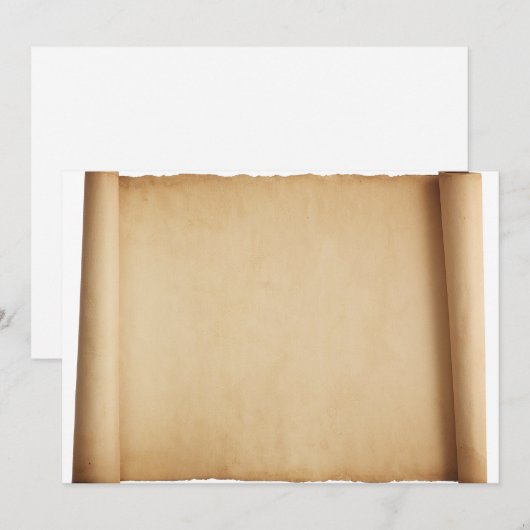 羊皮紙の招待 招待状 (正面/裏面)