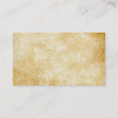 羊皮紙の標準的な名刺 名刺 (裏面)