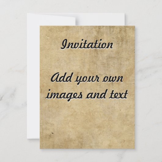 羊皮紙の質感 招待状 (正面)