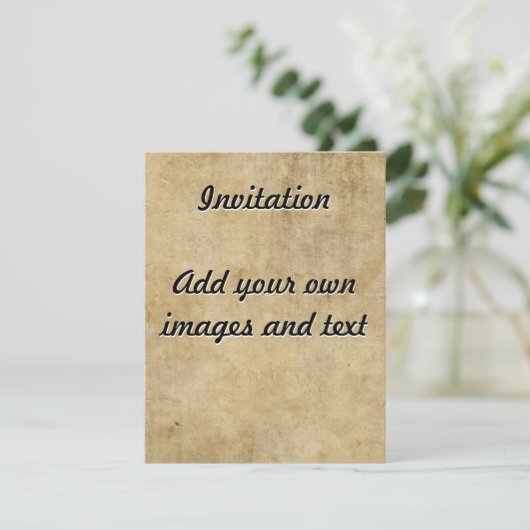 羊皮紙の質感 招待状 (スタンド正面)