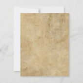 羊皮紙の質感 招待状 (裏面)