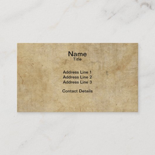 羊皮紙の質 名刺 (正面)