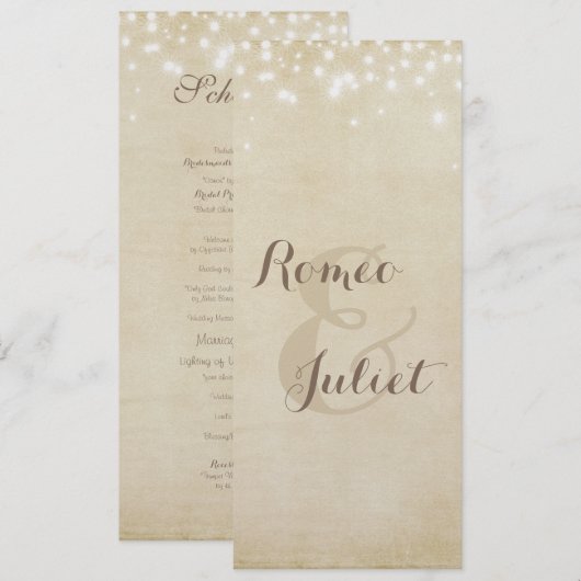 羊皮紙の輝き 招待状 (正面/裏面)