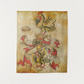 羊皮紙のver 5の紋章付き外衣 タペストリー