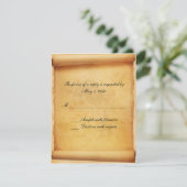 羊皮紙スクロール応答カード 出欠カード (スタンド正面)