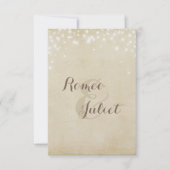 羊皮紙スパークルシャワー招待状 招待状 (正面)