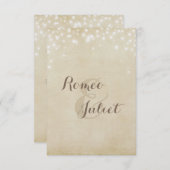 羊皮紙スパークルシャワー招待状 招待状 (正面/裏面)